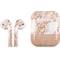 White Rose Gold Marble Apple AirPods 2 Skin