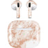 White Rose Gold Marble Apple AirPods (3rd Gen 2021) Skin
