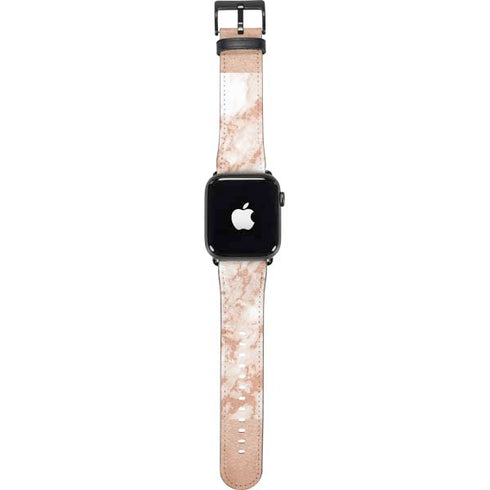 White Rose Gold Marble Apple Watch Band 38-40mm