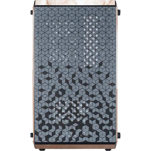 White Rose Gold Marble Cooler Master MasterBox Q300L Mini Tower Skin