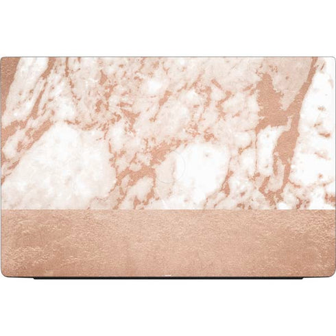 White Rose Gold Marble Dell Vostro Skin