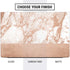 White Rose Gold Marble Dell Vostro Skin