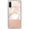 White Rose Gold Marble Galaxy A10e Clear Case
