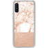 White Rose Gold Marble Galaxy A10e Clear Case