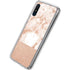 White Rose Gold Marble Galaxy A10e Clear Case