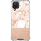 White Rose Gold Marble Galaxy A12 Clear Case