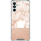White Rose Gold Marble Galaxy A13 5G Clear Case