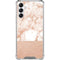 White Rose Gold Marble Galaxy A14 5G Clear Case