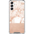 White Rose Gold Marble Galaxy A14 5G Clear Case