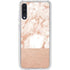 White Rose Gold Marble Galaxy A50 Clear Case