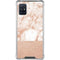 White Rose Gold Marble Galaxy A51 5G Clear Case