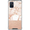 White Rose Gold Marble Galaxy A71 5G Clear Case