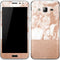 White Rose Gold Marble Galaxy J3 Skin