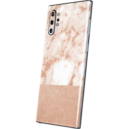 White Rose Gold Marble Galaxy Note 10 Plus Skin