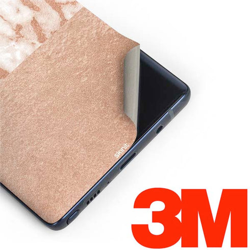 White Rose Gold Marble Galaxy Note 9 Skin