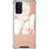 White Rose Gold Marble Galaxy Note20 5G Clear Case