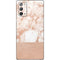 White Rose Gold Marble Galaxy Note20 5G Skin