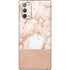 White Rose Gold Marble Galaxy Note20 5G Skin