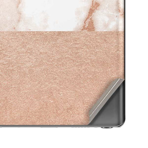 White Rose Gold Marble Galaxy Note20 5G Skin