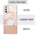 White Rose Gold Marble Galaxy Note20 5G Skin