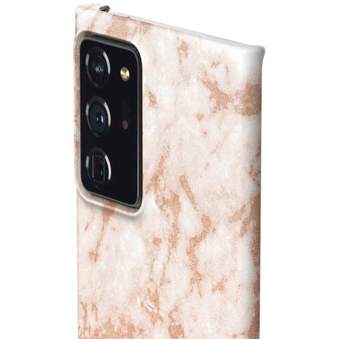 White Rose Gold Marble Galaxy Note20 Ultra 5G Lite Case