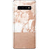 White Rose Gold Marble Galaxy S10 Plus Skin