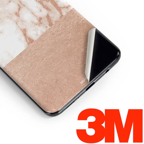 White Rose Gold Marble Galaxy S10 Plus Skin