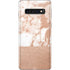 White Rose Gold Marble Galaxy S10 Skin