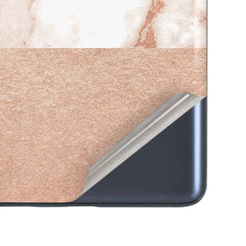 White Rose Gold Marble Galaxy S20 Fan Edition Skin
