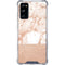 White Rose Gold Marble Galaxy S20 FE Clear Case