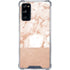 White Rose Gold Marble Galaxy S20 FE Clear Case