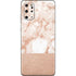 White Rose Gold Marble Galaxy S20 Plus Skin