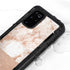 White Rose Gold Marble Galaxy S20 Plus Waterproof Case