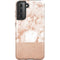White Rose Gold Marble Galaxy S21 5G Pro Case