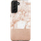 White Rose Gold Marble Galaxy S21 Plus 5G Pro Case