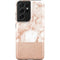 White Rose Gold Marble Galaxy S21 Ultra 5G Pro Case