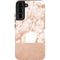 White Rose Gold Marble Galaxy S22 Plus Pro Case
