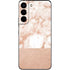White Rose Gold Marble Galaxy S22 Skin