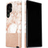White Rose Gold Marble Galaxy S22 Ultra Pro Case