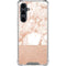 White Rose Gold Marble Galaxy S23 FE Clear Case