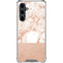 White Rose Gold Marble Galaxy S23 FE Clear Case
