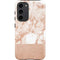 White Rose Gold Marble Galaxy S23 Plus Pro Case