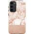 White Rose Gold Marble Galaxy S23 Plus Pro Case