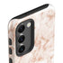 White Rose Gold Marble Galaxy S23 Pro Case
