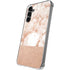 White Rose Gold Marble Galaxy S24 Plus Clear Case
