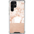 White Rose Gold Marble Galaxy S24 Ultra Clear Case