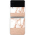 White Rose Gold Marble Galaxy Z Flip3 5G Skin