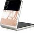 White Rose Gold Marble Galaxy Z Flip3 5G Skin