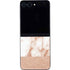 White Rose Gold Marble Galaxy Z Flip5 5G Skin
