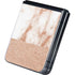 White Rose Gold Marble Galaxy Z Flip5 5G Skin